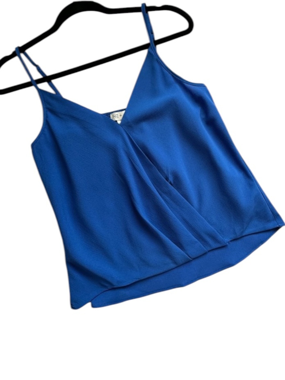 She + Sky Surplice Wrap Cami in Blue Orchid